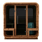 Thermory 6 Person Square Sauna No 40 DIY Kit with Terrace and Window