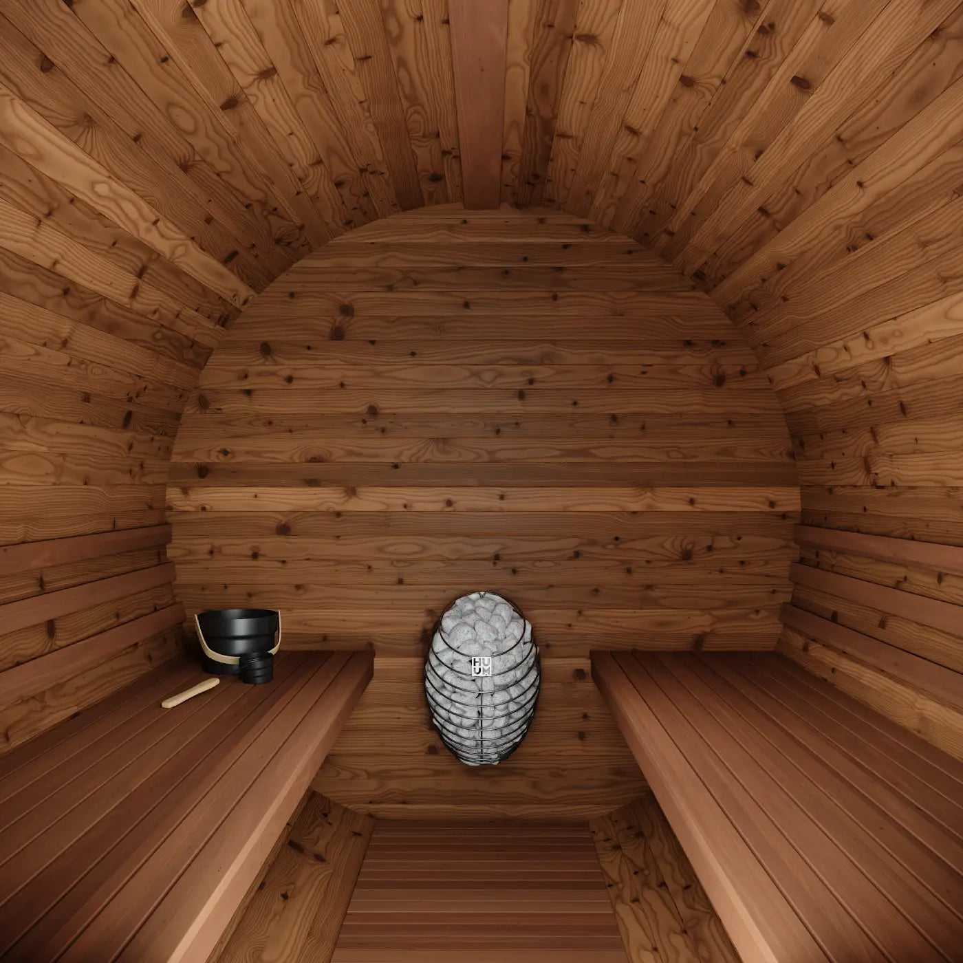 Thermory 6 Person Barrel Sauna No 83 DIY Kit with Terrace Thermally Modified Spruce Thermory Thermory_6_Person_Barrel_Sauna_No_83_DIY_Kit_with_Terrace_04.webp