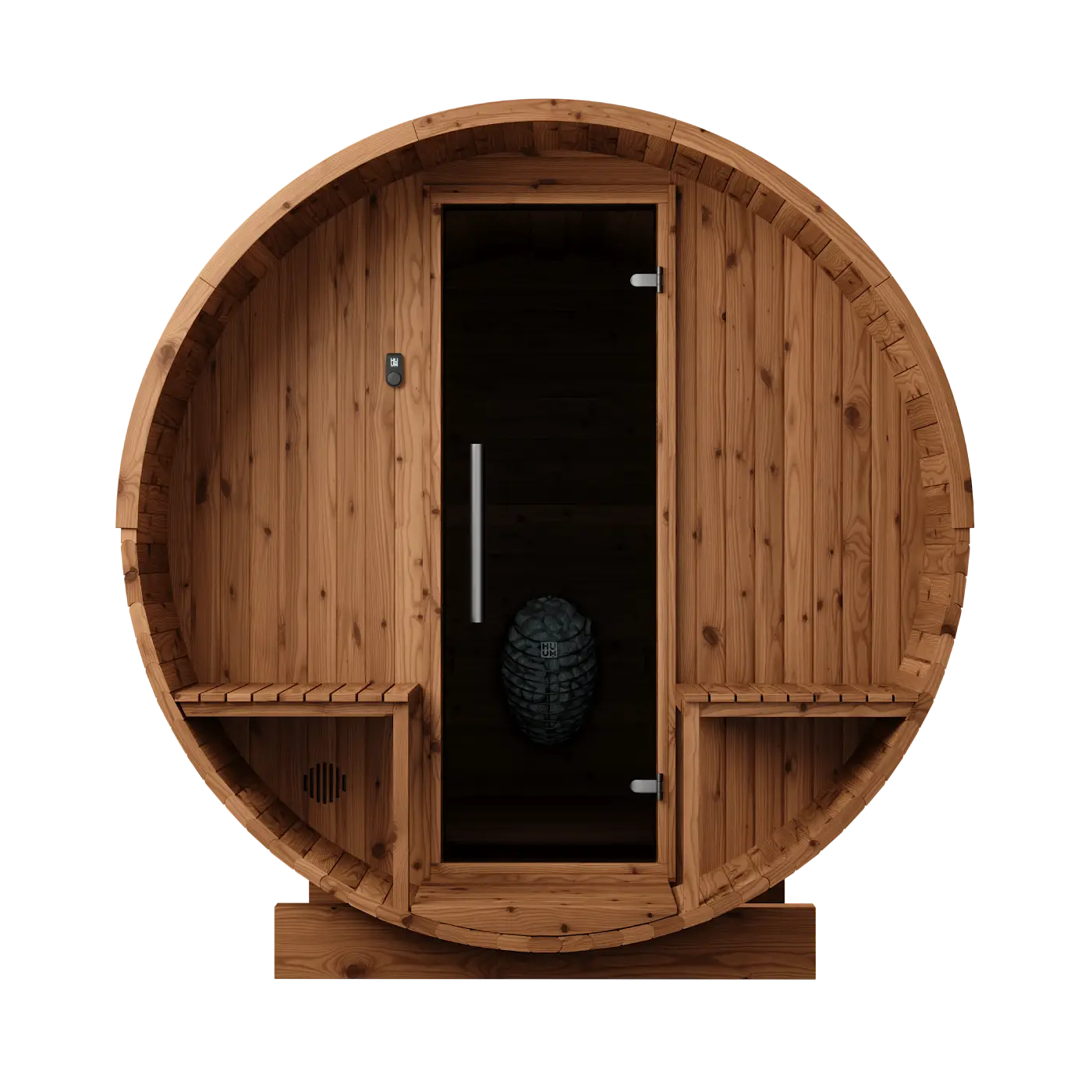 Thermory 6 Person Barrel Sauna No 83 DIY Kit with Terrace Thermally Modified Spruce Thermory Thermory_6_Person_Barrel_Sauna_No_83_DIY_Kit_with_Terrace_08.webp