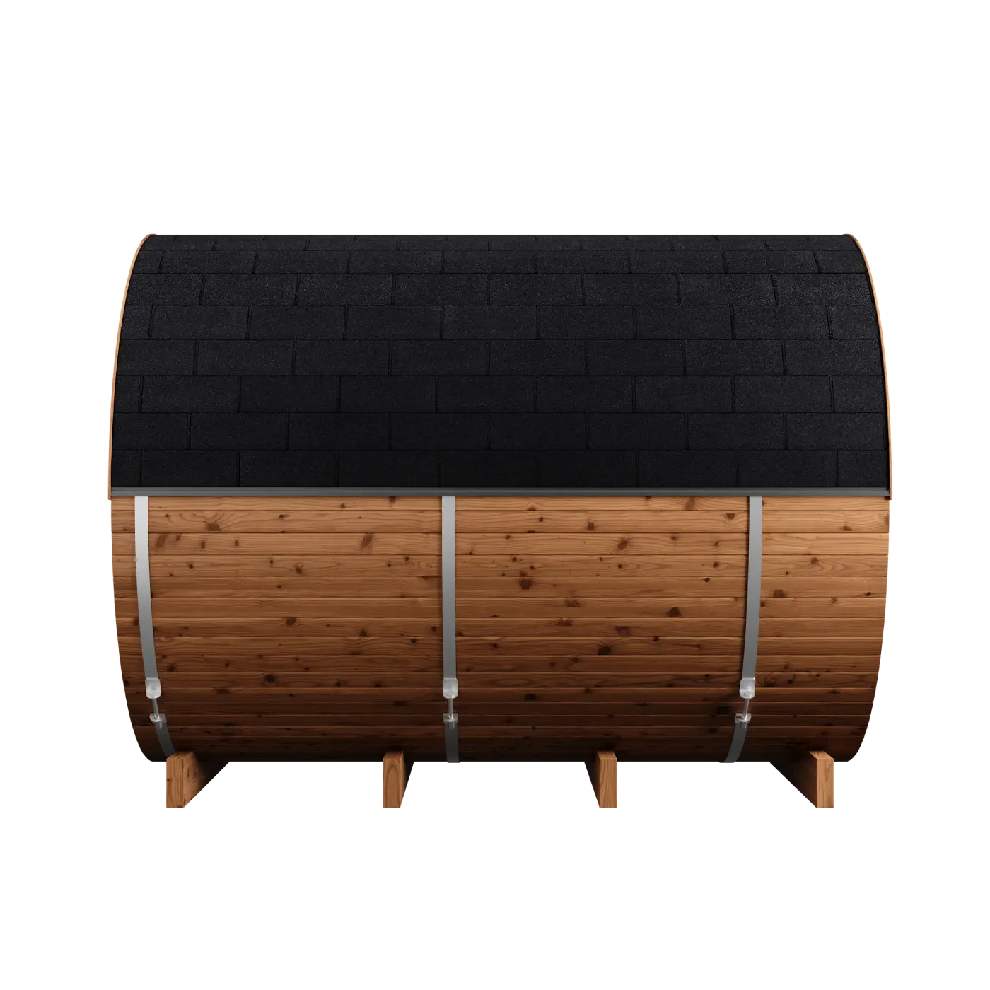 Thermory 6 Person Barrel Sauna No 83 DIY Kit with Terrace Thermally Modified Spruce Thermory Thermory_6_Person_Barrel_Sauna_No_83_DIY_Kit_with_Terrace_10.webp