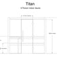 Almost Heaven Titan 6 Person Indoor Sauna Rustic Cedar,Fir Almost Heaven Sauna TitanFrontView.webp