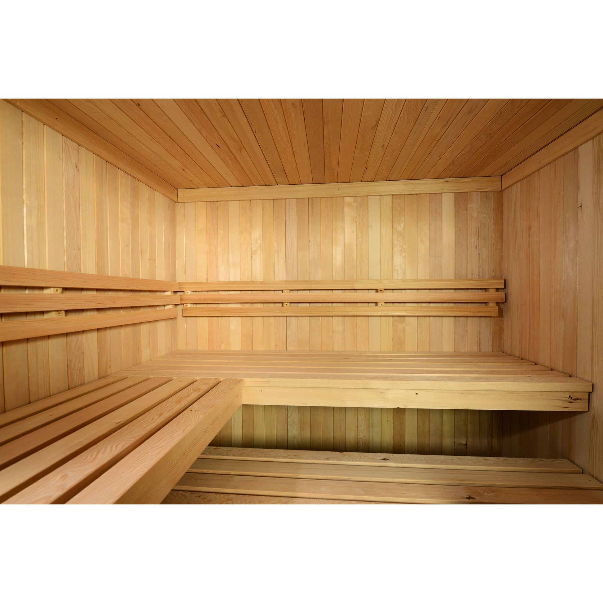 Almost Heaven Titan 6 Person Indoor Sauna Rustic Cedar,Fir Almost Heaven Sauna Titan_Vision6PInterior_Center.jpg