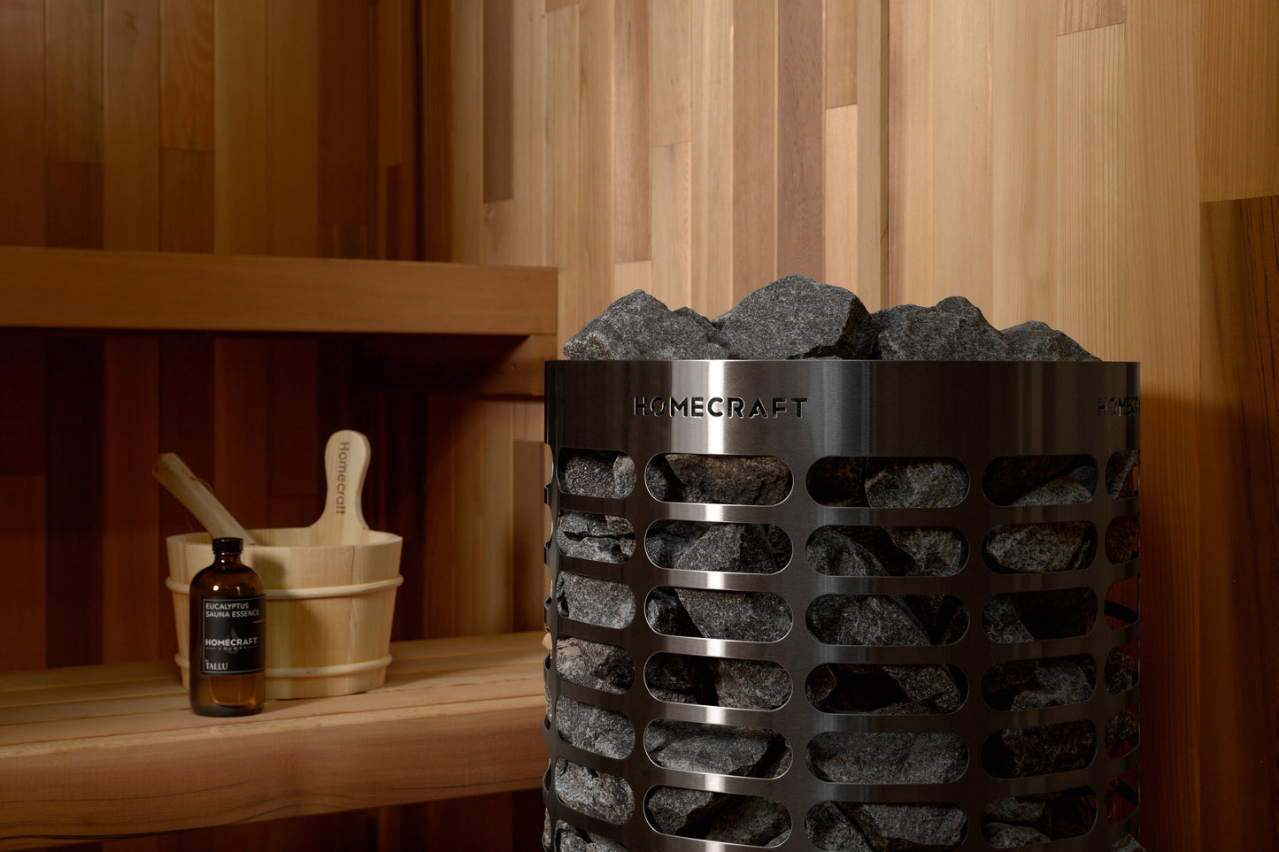 Homecraft Apex 15kW Electric Sauna Heater 240V 1-Phase / No Control / No Stones,240V 1-Phase / No Control / Stones Included,240V 1-Phase / Indoor Control + Wifi Touchpad / No Stones,240V 1-Phase / Indoor Control + Wifi Touchpad / Stones Included,240V 1-Ph