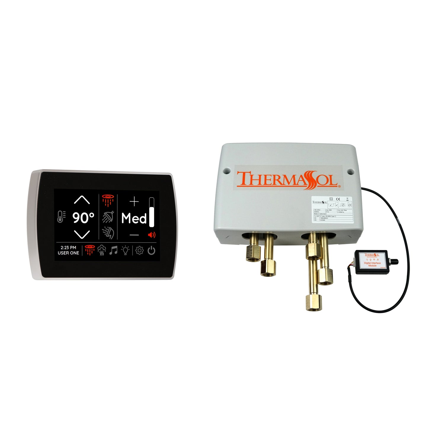 Day Spa Multi Room Steam System SignaTouch Control / Tier 3 — Digital Shower Package / Polished Chrome Thermasol dsp-sigf-pc_bed806fd-d99a-466a-a994-1adac49fb463.jpg