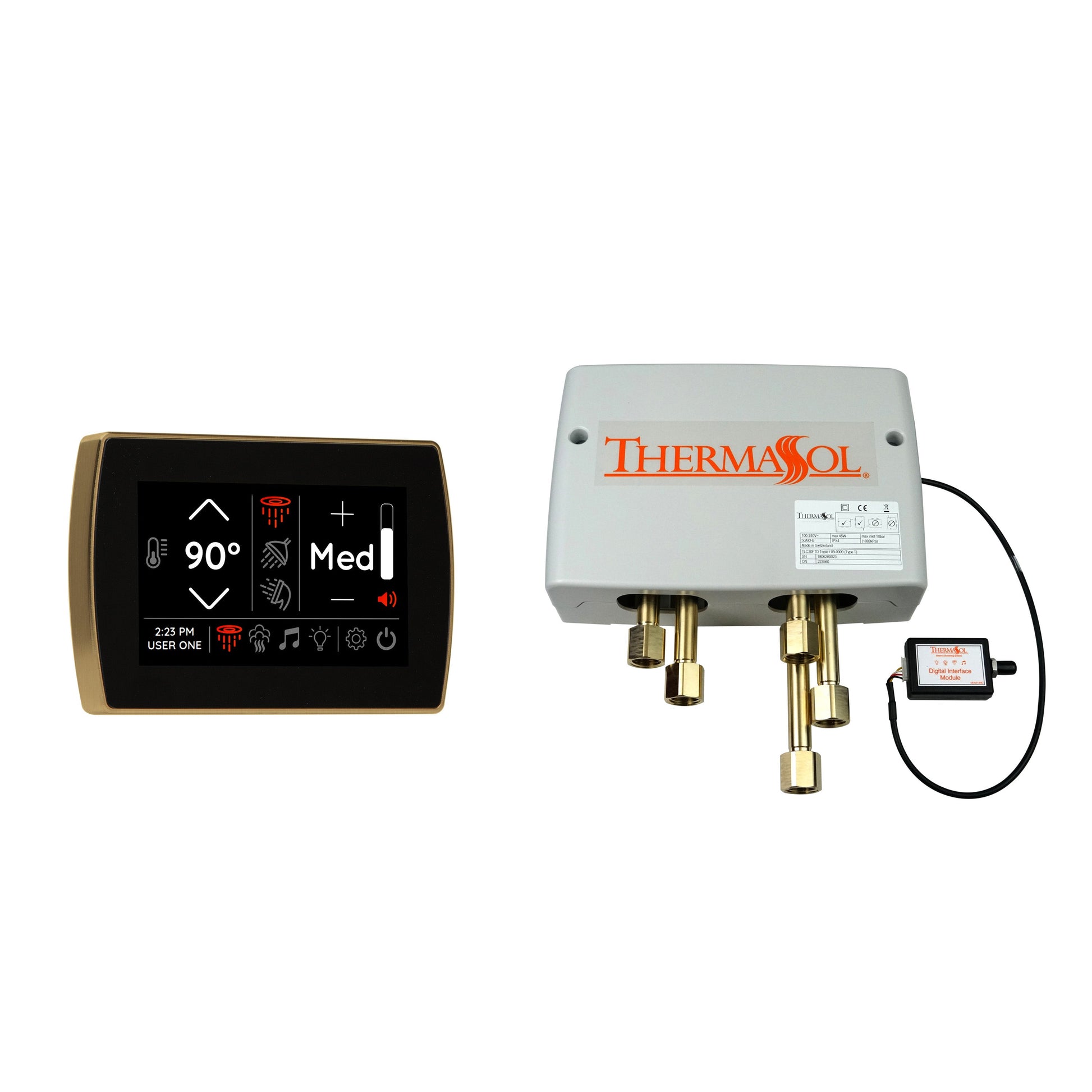 Day Spa Multi Room Steam System SignaTouch Control / Tier 3 — Digital Shower Package / Satin Brass Thermasol dsp-sigf-sb_8700225b-9f3c-4c3b-b5d0-6997efbc7ab1.jpg