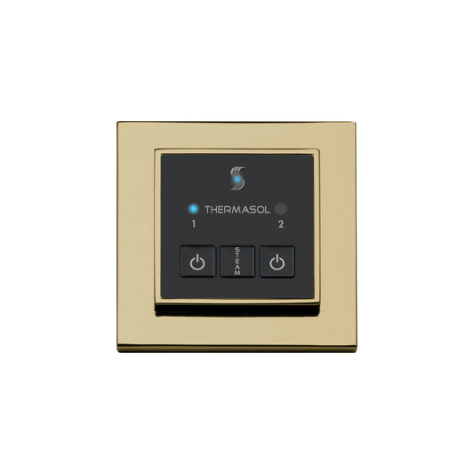 ThermaSol Easy Start Control Square in Polished Brass Finish Polished Brass / Square ThermaSol esm-pb.jpg