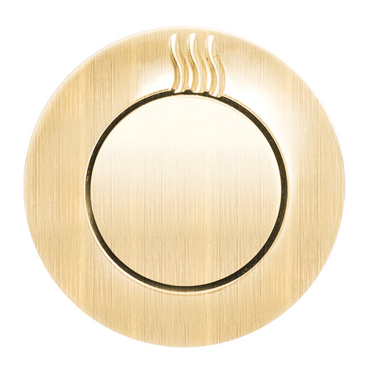 No Touch Steam Head - Round - Antique Brass