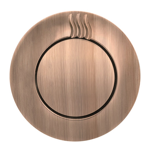 No Touch Steam Head - Round - Antique Copper