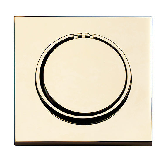 No Touch Steam Head - Square - Polished Gold