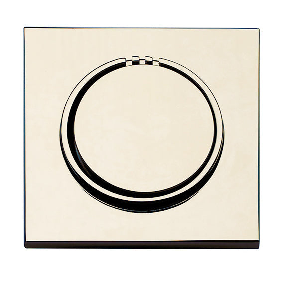 No Touch Steam Head - Square - Satin Brass