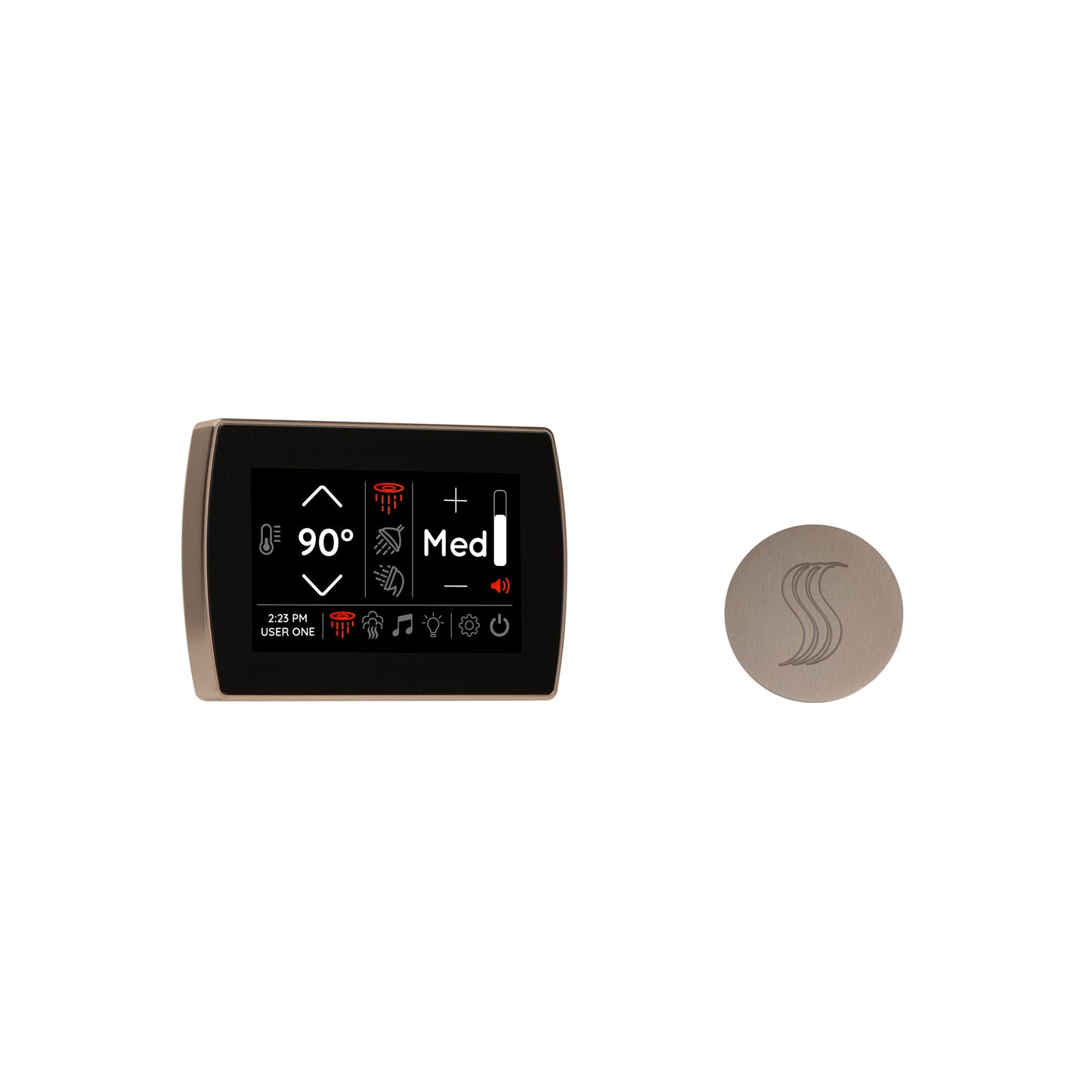Day Spa Multi Room Steam System SignaTouch Control / Tier 2 — Control Kit (Control + Steam Head) / Satin Nickel — Round Steam Head Thermasol stcm-svrd-sn_d0a3a26b-deca-4c25-ba8f-4f04ecbedf86.jpg