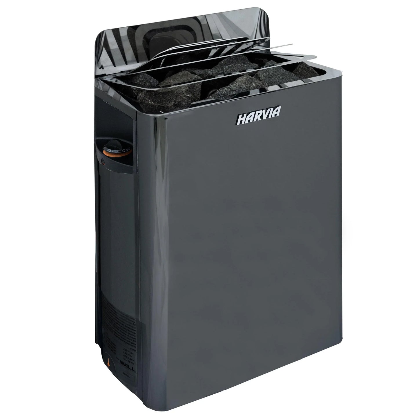 Harvia Wall Sauna Heater 6kw Stainless Steel with Built-In Controls(170-300cf) Stainless Steel,Black Stainless Steel Harvia thewallheaterblacknobg_1024x1024_2x_jpg_d72c273b-befd-4935-8a40-04f303faf2f0.webp