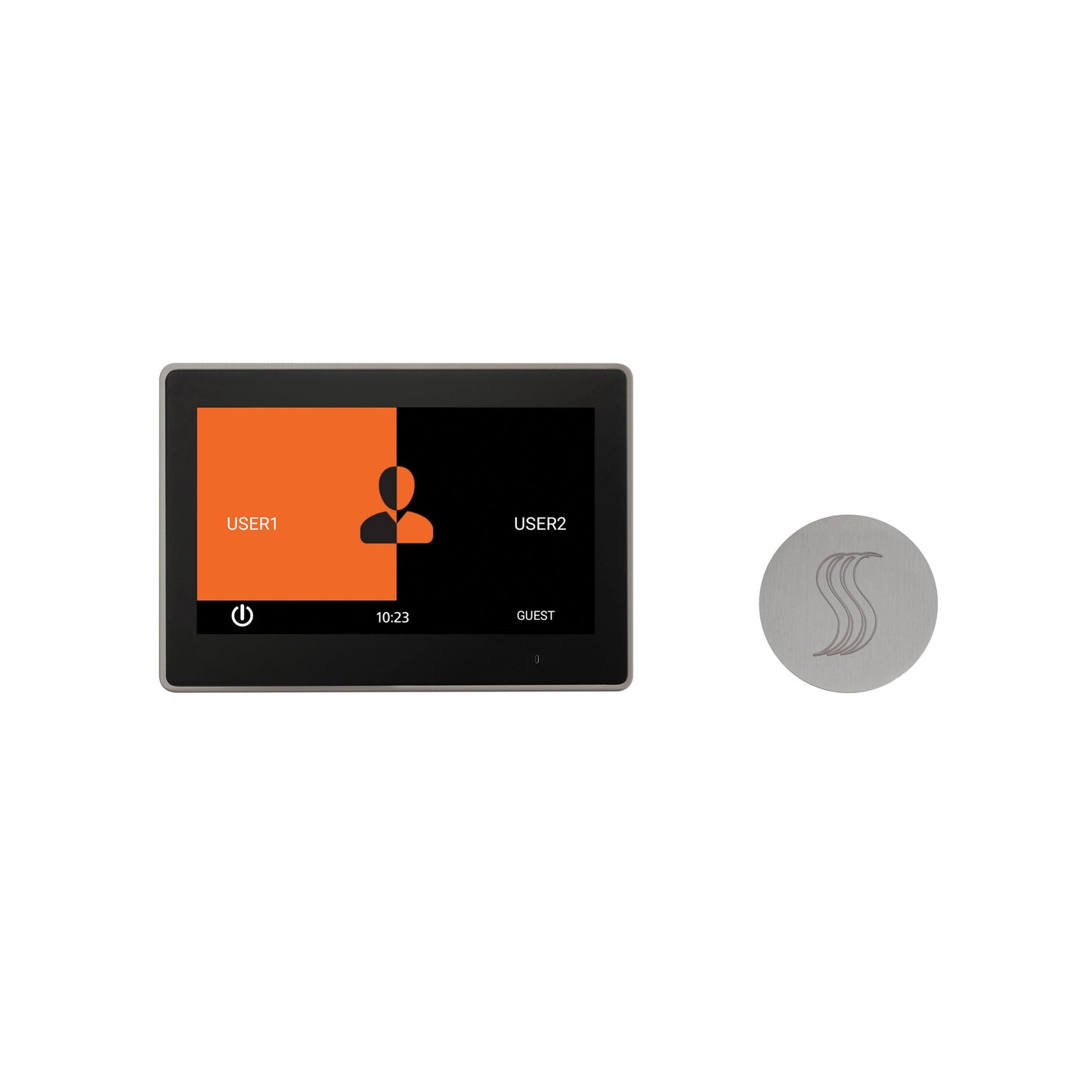 Day Spa Multi Room Steam System ThermaTouch2 10" / Tier 2 — Control Kit (Control + Steam Head) / Satin Chrome — Round Steam Head Thermasol tt10-svrd-sc_6e0a0f58-e84f-4c61-bd79-7ae284b41b2f.jpg