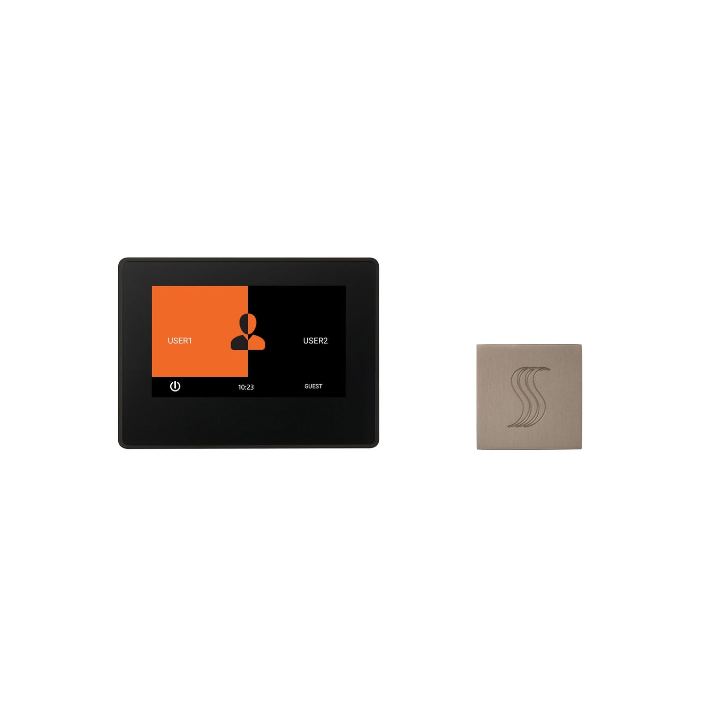 PRO Series III 140 Steam Generator (8kW) ThermaTouch2 7" (Black Trim) / Tier 2 — Control Kit (Control + Steam Head) / Satin Nickel — Square Steam Head Thermasol tt7-svsq-sn_3460f3da-e46b-49e2-b55d-768f821bd7fe.jpg