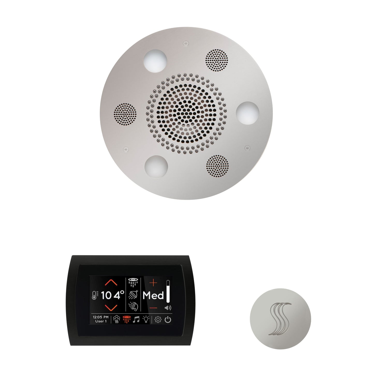 PRO Series III 750 Steam Generator (20kW) SignaTouch Control / Tier 4 — Wellness Steam Package (Serenity Rainhead) / Polished Chrome — Round Rainhead Thermasol wstpsr-pc_6f44564e-7ee6-49bb-86e4-6e827a2c917f.jpg